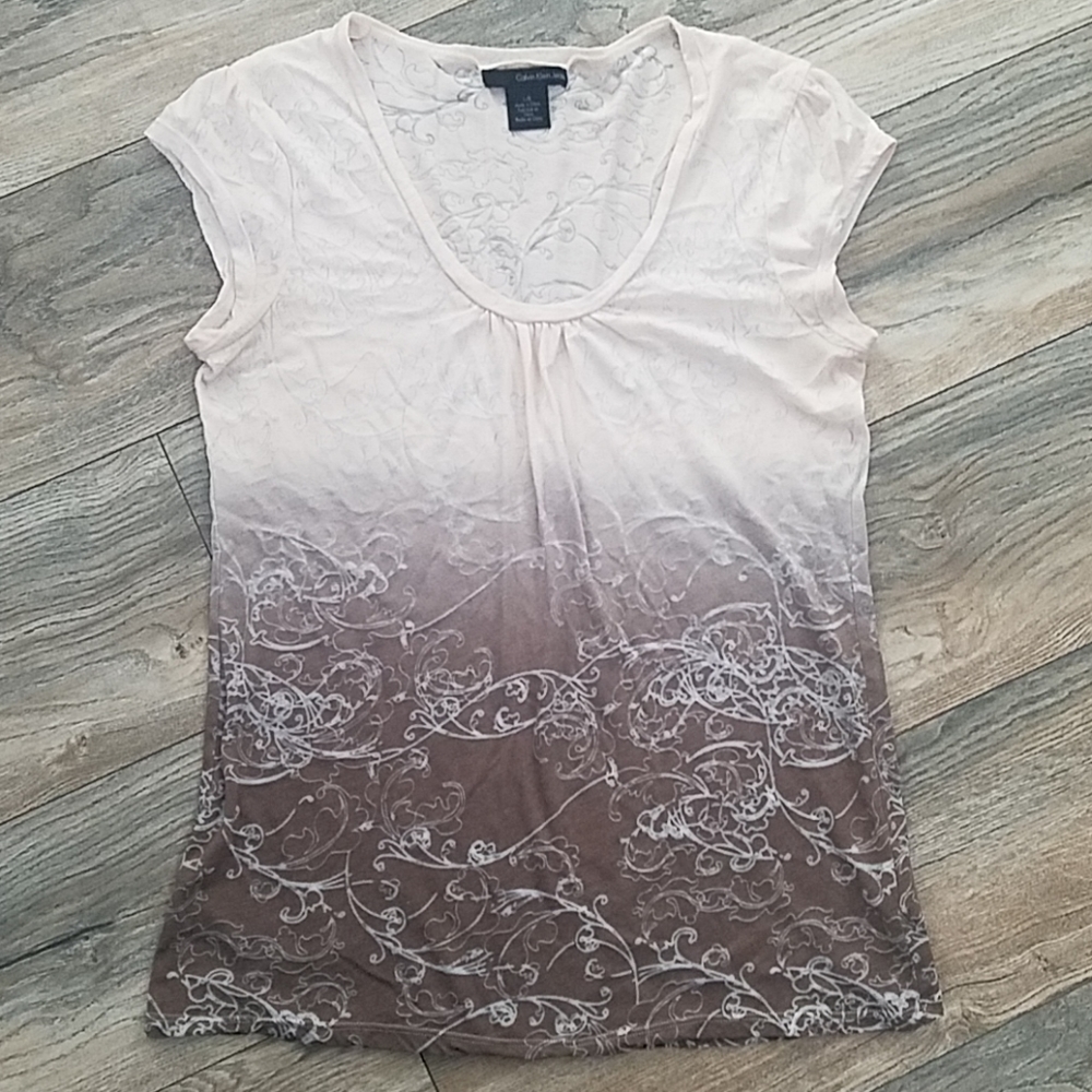 Calvin Klein Ombre Cap Sleeve